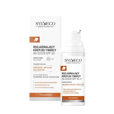 Sylveco Dermo, Rozjaśniający krem do twarzy na dzień SPF 50