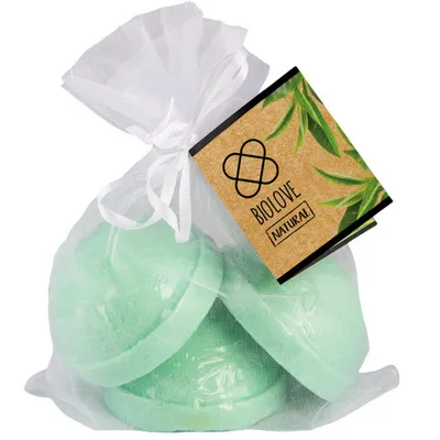 Biolove Green Tea, Hemisphere Bath Bomb (Półkule do kąpieli `Zielona herbata`)