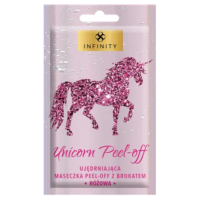 Infinity Unicorn Peel-off, Ujędrniająca maseczka z brokatem