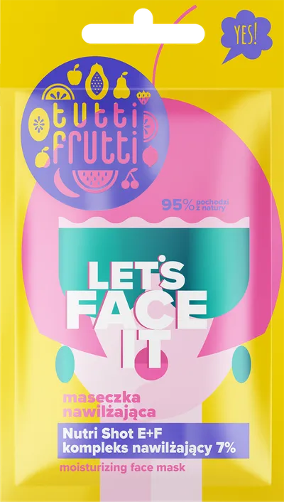 Tutti Frutti Let's Face It, Maseczka nawilżająca