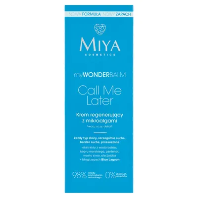 Miya Cosmetics myWONDERBALM, Call Me Later, Krem regenerujący z mikroalgami