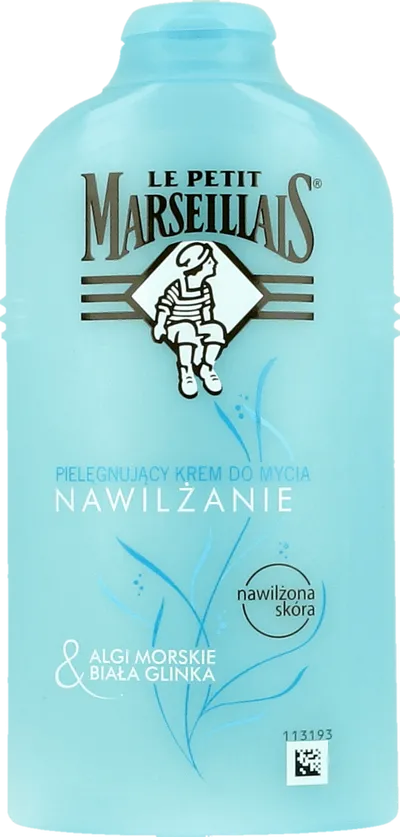 Le Petit Marseillais Nawilżanie, Pielęgnujący krem do mycia ciała z algami morskimi i białą glinką