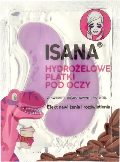 Isana Hydrożelowe płatki pod oczy z kwasem hialuronowym i kofeiną