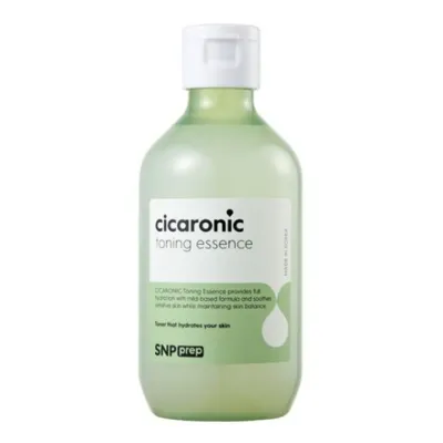 SNP PREP Cicaronic Toning Essence (Łagodząca esencja tonizująca z kwasem hialuronowym i wąkrotką azjatycką)