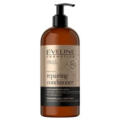 Eveline Cosmetics Organic Gold, Regenerująca odżywka do suchych i zniszczonych włosów