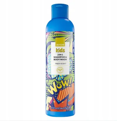Avon Kids, Fresh, Shampoo & Shower Gel 2 in 1 (Szampon i żel pod prysznic 2w1 dla dzieci)