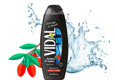 Vidal Energy & Sport Shower Gel (Żel pod prysznic `Energia i świeżość`)