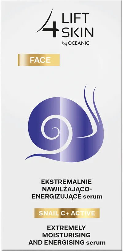 Lift4Skin Snail C + Active, Ekstremalnie nawilżająco - energizujące serum