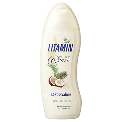 Kamill Litamin Wellness & Care, Duschgel Pina Kokos - Sahne (Żel pod prysznic `Kokos`)