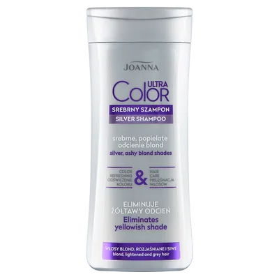 Joanna Ultra Color System , Srebrny szampon do srebrnych i popielatych odcieni blond
