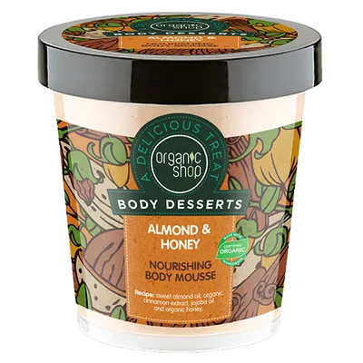 Organic Shop Body Desserts, Almond & Honey, Nourishing Body Mousse (Odżywczy mus do ciała)