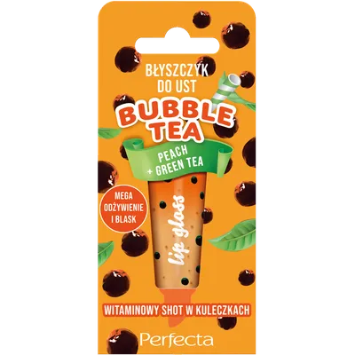 Perfecta Bubble Tea, Peach + Green Tea Lip Gloss (Błyszczyk do ust)