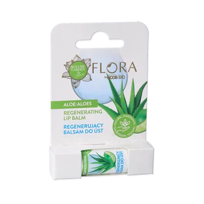 Vis Plantis Flora, Regenerating Aloe Lip Balm with Aloe Fragrance (Regenerujący balsam do ust o aloesowym zapachu)