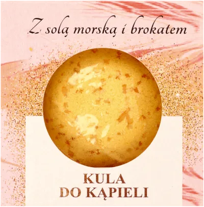 Manufaktura Piękna Kula do kąpieli z solą morską i brokatem