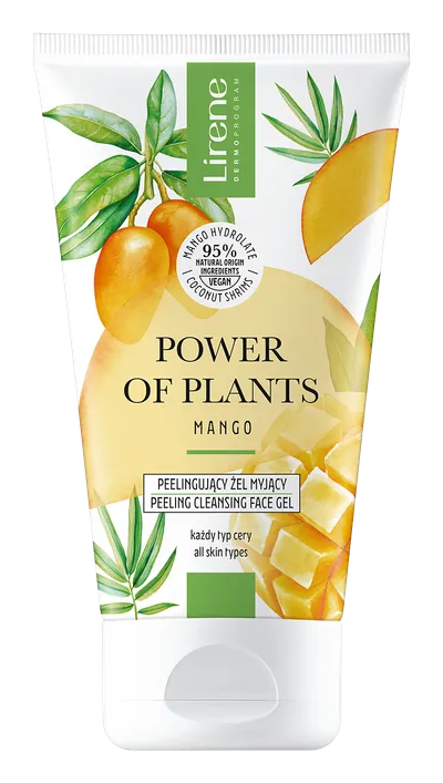 Lirene Dermoprogram Power of Plants, Peelingujący żel myjący `Mango`