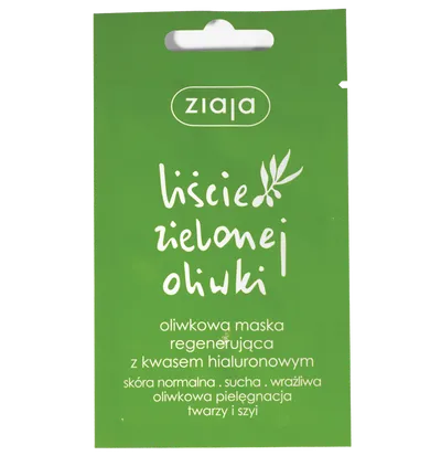 Ziaja Liście Zielonej Oliwki, Oliwkowa maska regenerująca z kwasem hialuronowym