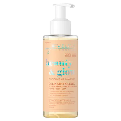 Eveline Cosmetics Beauty & Glow, Delikatny olejek do demakijażu i oczyszczania `Goodbye Mr. Make-Up!`