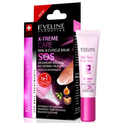 Eveline Cosmetics X-treme Care SOS, Arganowy balsam do skórek i paznokci