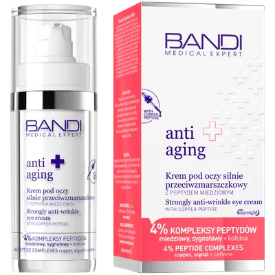 Bandi Anti Aging, Krem pod oczy silnie przeciwzmarszczkowy z peptydem miedziowym