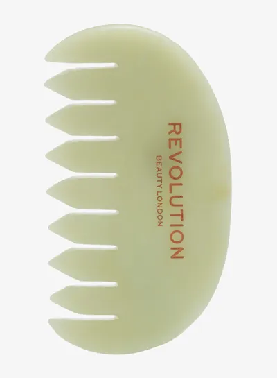 Revolution Skincare Jade Scalp & Body Massage Comb (Masażer jadeitowy do twarzy i ciała)