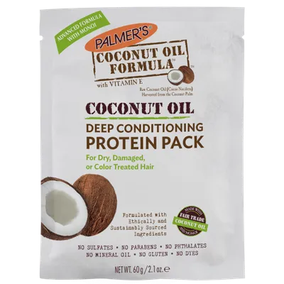 Palmer's Coconut Oil Formula, Coconut Oil Deep Conditioning Protein Pack (Kuracja proteinowa do włosów z olejkiem kokosowym)