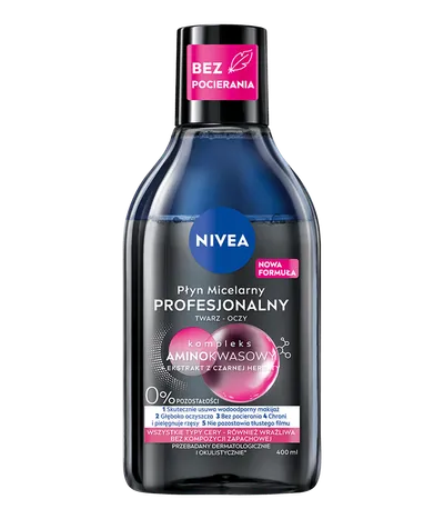 Nivea MicellAIR Profesjonalny dwufazowy płyn micelarny z kompleksem aminokwasowym i ekstraktem z czarnej herbaty (nowa wersja)