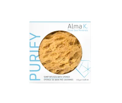 Alma K Purify, Soap Infused Bath Sponge (Gąbka do ciała z kremem myjącym)