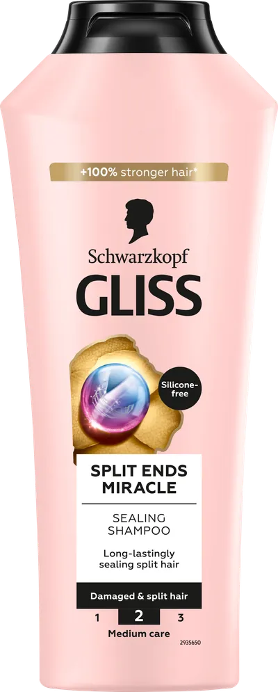 Schwarzkopf Gliss Split Ends Miracle, Sealing Shampoo (Szampon spajający do zniszczonych włosów i rozdwojonych końcówek)
