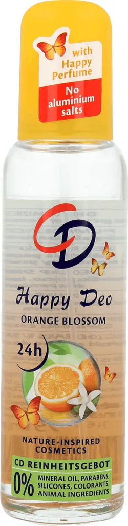 CD Happy Deo [Glücksgefuhl], Orangenbluten Deo - Zerstäuber (Dezodorant w atomizerze `Kwiat pomarańczy`)