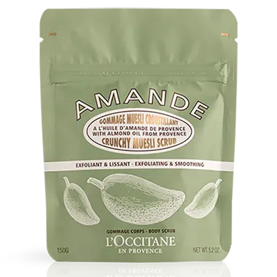 L'Occitane Crunchy Muesli Scrub Almond (Chrupiący peeling do ciała `Migdał`)