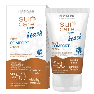 Floslek Sun Care Derma Beach,  Krem Comfort SPF 50+