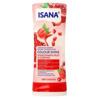 Isana Colorglanz [Colour Shine], Granatapfel & Guarana, Spülung (Odżywka do włosów  'Połysk koloru' (nowa wersja))