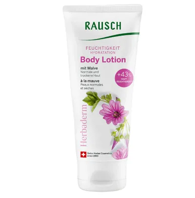 Rausch Herbaderm, Hydration Body Lotion with Mallow (Nawilżający balsam do ciała z malwą)