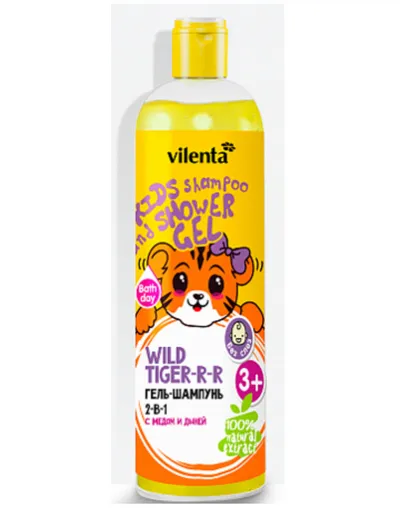 Vilenta Kids, Shampoo and Shower Gel Wild Tiger (Żel-szampon dla dzieci 2 w 1 `Dziki Tygrys`)