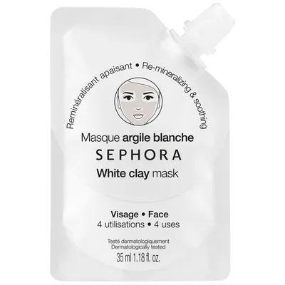 Sephora White Clay Mask (Maseczka przywracająca równowagę mineralną i kojąca z białej glinki)