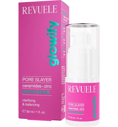 Revuele Glowify, Pore Slayer, Ceramides + Zinc Power Serum (Serum do twarzy z ceramidami i cynkiem)