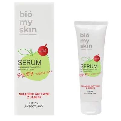 Bio My Skin Lipidy i antocyjany, Serum na głębokie zmarszczki do twarzy i szyi