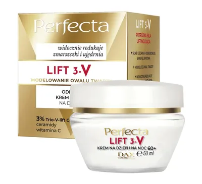 Perfecta Lift 3-V, Odbudowujący krem liftingujący na dzień i na noc 60+