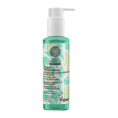 Natura Siberica Polar White Birch, Purifying & Balancing Face Peel (Oczyszczająco - balansujący peeling do skóry tłustej oraz z tendencją do powstawania trądziku)