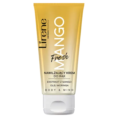 Lirene Dermoprogram Body & Mind, Nawilżający krem do rąk `Fresh Mango`