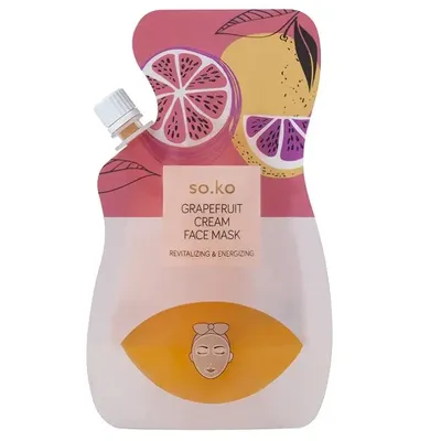 So.Ko Grapefruit Cream Face Mask (kremowa maska do twarzy z ekstraktem z grejfruta)