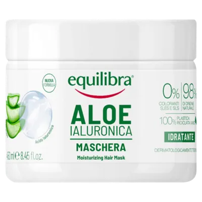 Equilibra Aloe Ialuronica, Moisturising Hair Mask (Aloes i kwas hialuronowy, Nawilżająca maska do włosów)