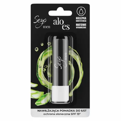 Seyo Men, Pomadka do ust nawilżająca `Aloes`