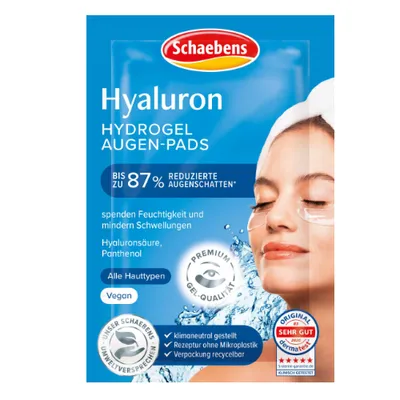 Schaebens Hyaluron Hydrogel, Eye Gel Pads (Żelowe płatki pod oczy)