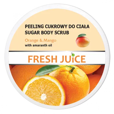 Fresh Juice Sugar Body Scrub Orange & Mango (Peeling cukrowy do ciała `Pomarańcza & mango`)