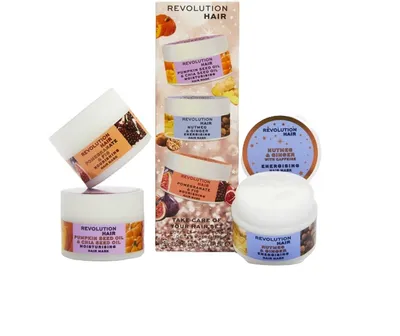 Revolution Haircare Winter Hair Mask Gift Set (Zimowy zestaw maseczek do włosów)