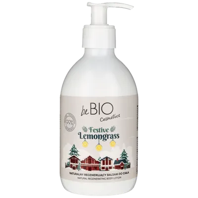 beBIO Festive Lemongrass, Naturalny regenerujący balsam do ciała
