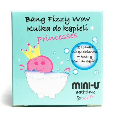Mini-U Bang Fizzy Wow (Musująca kula do kąpieli z zabawką niespodzianką (różne rodzaje))