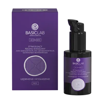 BasicLab Dermocosmetics Stymulujący peeling kwasowy `Ujędrnienie i wygładzenie`