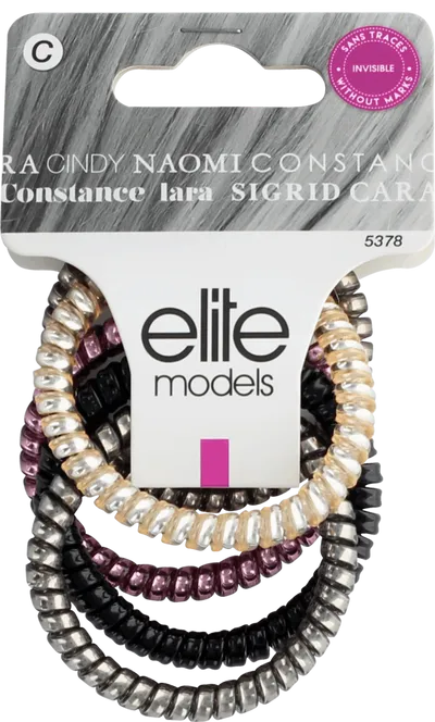 Elite Models Metaliczne gumki do włosów